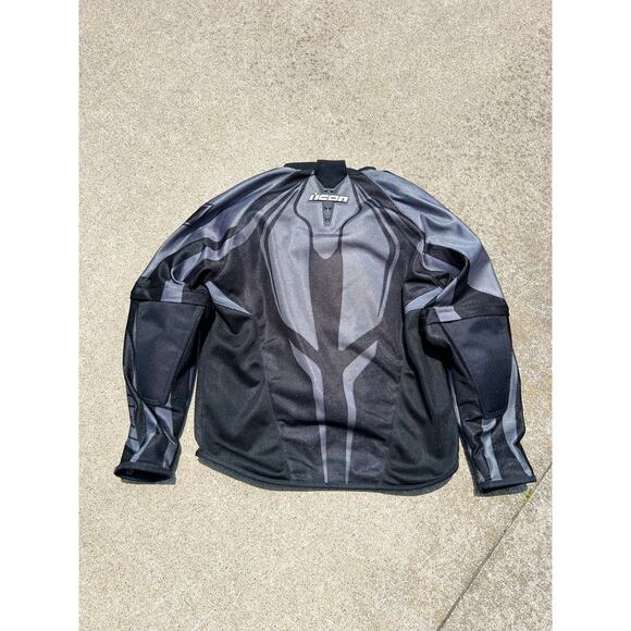 Icon Jacket Women Sz Medium Hooligan Street Jersey Motorcycle Breathable Zip Up - Picture 8 of 11